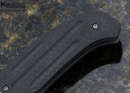 Enrique Pena Custom Knife Machined Carbon Fiber & Titanium "Dirty Diesel"  Flipper Linerlock - Image 3