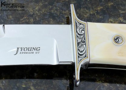 John Young Custom Knife Chute Engraved by Julie Warenski - Image 2