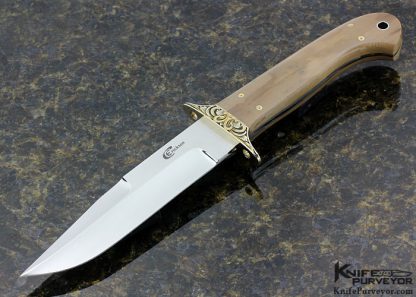 Curt Erickson Custom Knife Chute Knife Engraved by Julie Warenski