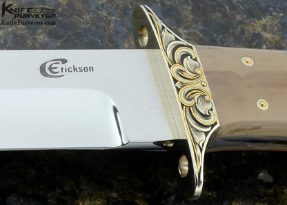 Curt Erickson Custom Knife Chute Knife Engraved by Julie Warenski - Image 2