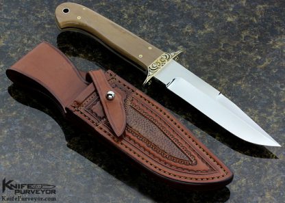 Curt Erickson Custom Knife Chute Knife Engraved by Julie Warenski - Image 3