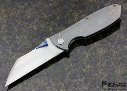 Jeremy Marsh Custom Knife "Wench XL" with Mokuti Clip Backbar, & 3D Thumbstuds