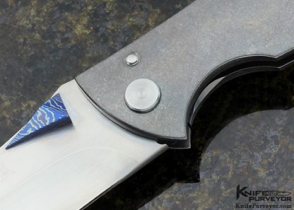 Jeremy Marsh Custom Knife "Wench XL" with Mokuti Clip Backbar, & 3D Thumbstuds - Image 2