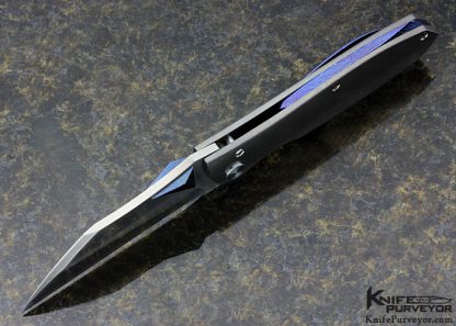 Jeremy Marsh Custom Knife "Wench XL" with Mokuti Clip Backbar, & 3D Thumbstuds - Image 3