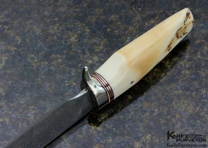 Bub Worrell Custom Knife Damascus Hunter - Image 5