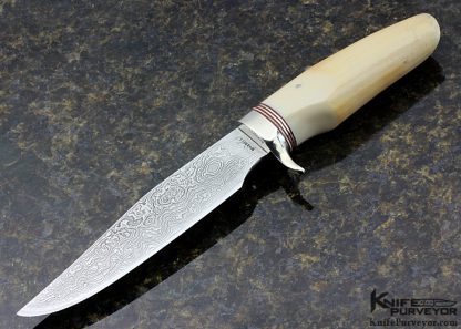 Bub Worrell Custom Knife Damascus Hunter