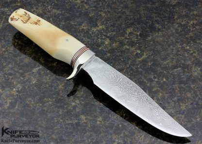 Bub Worrell Custom Knife Damascus Hunter - Image 3