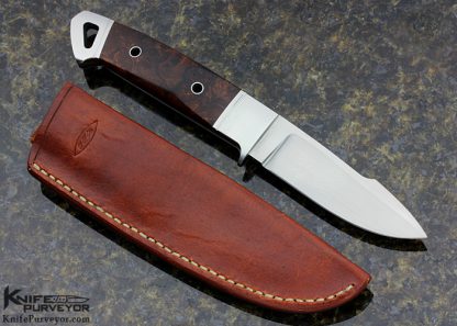 Dietmar Kressler Custom Knife "Falcon" Ironwood Fixed Blade - Image 3