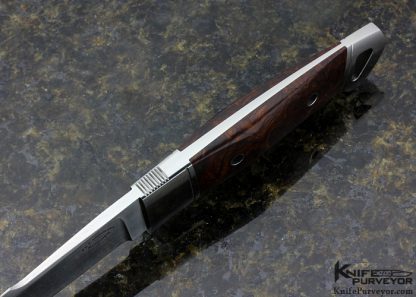 Dietmar Kressler Custom Knife "Falcon" Ironwood Fixed Blade - Image 4