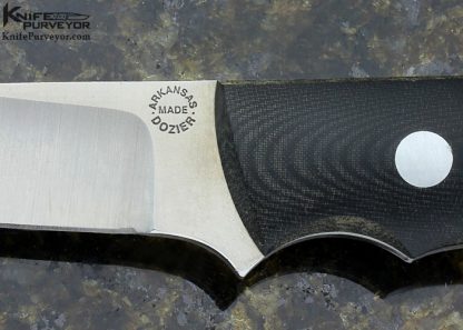 Bob Dozier Custom Knife Black Linen Micarta Sweetwater K-29 Fixed Blade - Image 2