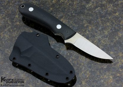 Bob Dozier Custom Knife Black Linen Micarta Sweetwater K-29 Fixed Blade - Image 3