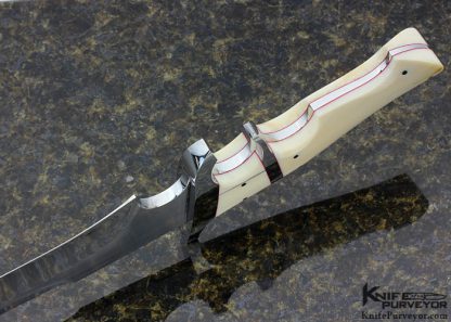 Schuyler Lovestrand Custom Knife Subhilt Fighter with Leather Sheath - Image 5