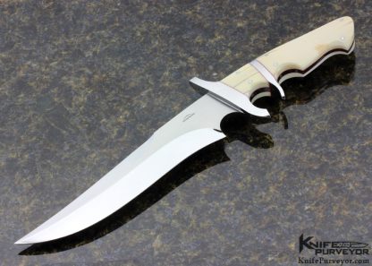 Schuyler Lovestrand Custom Knife Subhilt Fighter with Leather Sheath