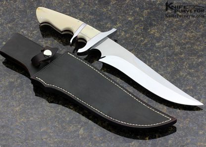 Schuyler Lovestrand Custom Knife Subhilt Fighter with Leather Sheath - Image 4