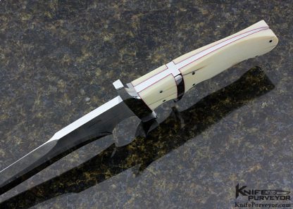 Schuyler Lovestrand Custom Knife Subhilt Fighter with Leather Sheath - Image 3