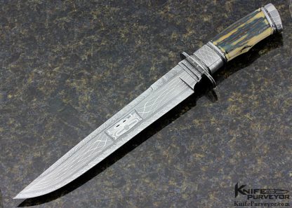 Michael Andersson Custom Knife Sole Authorship Mosaic Damascus Bowie