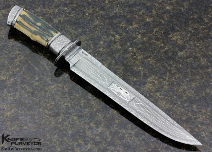 Michael Andersson Custom Knife Sole Authorship Mosaic Damascus Bowie - Image 4