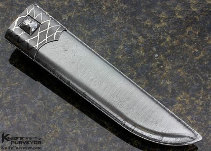 Michael Andersson Custom Knife Sole Authorship Mosaic Damascus Bowie - Image 9