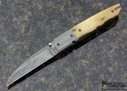 Andrew McLurkin Custom Knife Robert Eggerling Damascus Linerlock