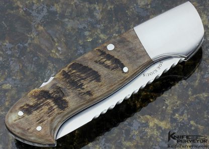 Joe Kious Custom Knife Sheep Horn Lockback - Image 4