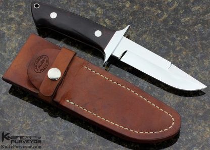 Elton Misner Custom Knife Desert Ironwood Bob Loveless Style Chute Knife - Image 3