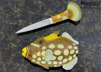 Matsumoto Kurosawa Custom Knife Big Spotted Trigger Fish - Image 2