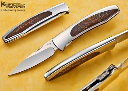 Scott Sawby Custom Knife Biggs Jasper Inlay Self Lock