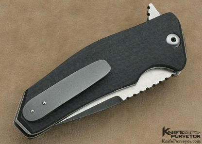 Allen Elishewitz Custom Knife Spatha Carbon Fiber Flipper - Image 3