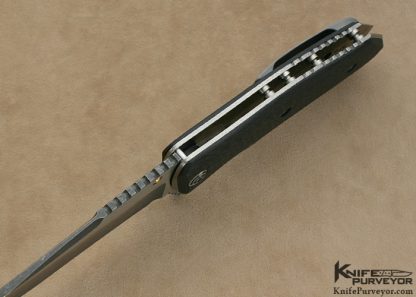 Allen Elishewitz Custom Knife Spatha Carbon Fiber Flipper - Image 4