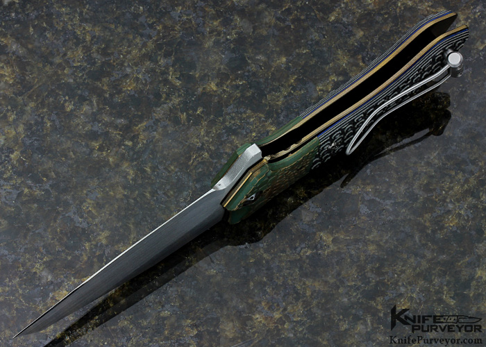 Allen Elishewitz Custom Knife Kopis 3D Machined G10 Linerlock 