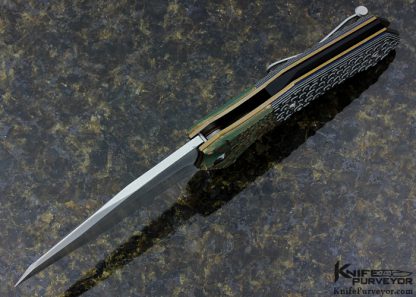 Allen Elishewitz Custom Knife Kopis 3D Machined G10 Linerlock Flipper - Image 4