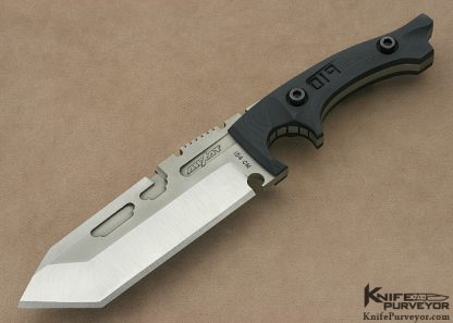 Dwaine Carillo Custom Knife Machined Black Micarta Pirella Designed "AirKat" #019