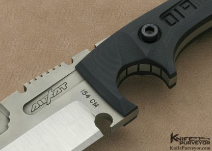 Dwaine Carillo Custom Knife Machined Black Micarta Pirella Designed "AirKat" #019 - Image 2