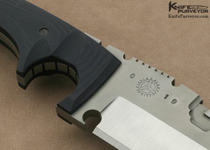 Dwaine Carillo Custom Knife Machined Black Micarta Pirella Designed "AirKat" #019 - Image 5