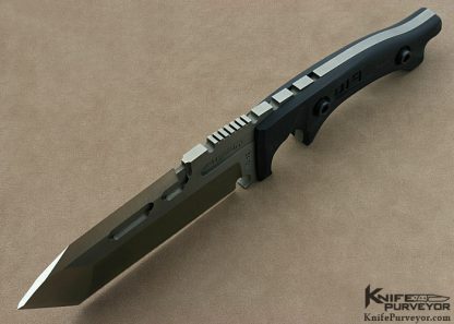 Dwaine Carillo Custom Knife Machined Black Micarta Pirella Designed "AirKat" #019 - Image 6