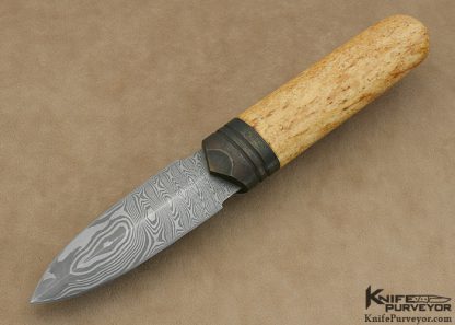 Anders Hogstrom Custom Knife Sole Authorship Damascus "Bootstrapper" - Image 3