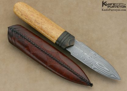 Anders Hogstrom Custom Knife Sole Authorship Damascus "Bootstrapper" - Image 5