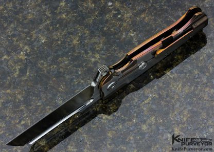 Andre De Villiers Custom Knife AdV Titanium Frame Lock Flipper Large Butcher - Image 5