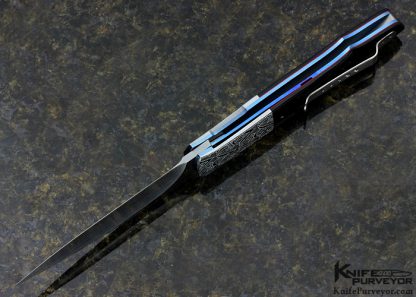 Andre Thorburn Custom Knife Front Flipper Black G10 Linerlock - Image 6