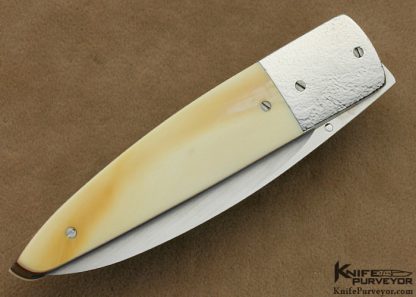 Andre Thorburn Custom Knife Warthog Ivory & Stippled Bolster Linerlock - Image 4