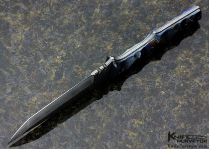 Andrew Bawidamann Custom Knife Titanium Tanto - Image 5