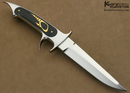 Charly Bennica Custom Knife "Le Squale" Exotic Material Interframe with 24Kt Gold Inlays  Spetember 27 2012 - Image 4