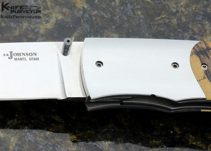 S.R. Johnson & Bill Ankrom Collaboration Custom Knife Mammoth Linerlock - Image 2