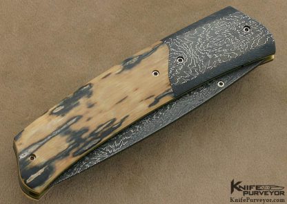 Bill Ankrom Custom Knives  Joel Davis "Turkish Burst" Damascus Linerlock - Image 3