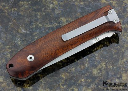 Bob Dozier Custom Knife Ironwood Linerlock - Image 3