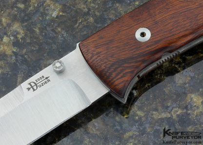 Bob Dozier Custom Knife Ironwood Linerlock - Image 2