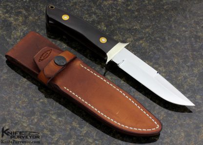 Bob Loveless Custom Knife Green Micarta Riverside Chute - Image 8