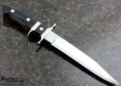 Bob Loveless Custom Knife 1970's 3 Pin Micarta Big Bear Fighter - Image 3