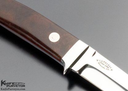 Bob Loveless Custom Knife Desert Ironwood 40th Anniversary Boot Knife - Image 4