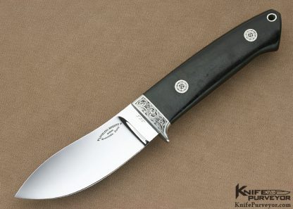 Bob Loveless Custom Knife Stanley Stoltz Engraved Loveless Merrit Logo Rag Micarta Nessmuk Skinner